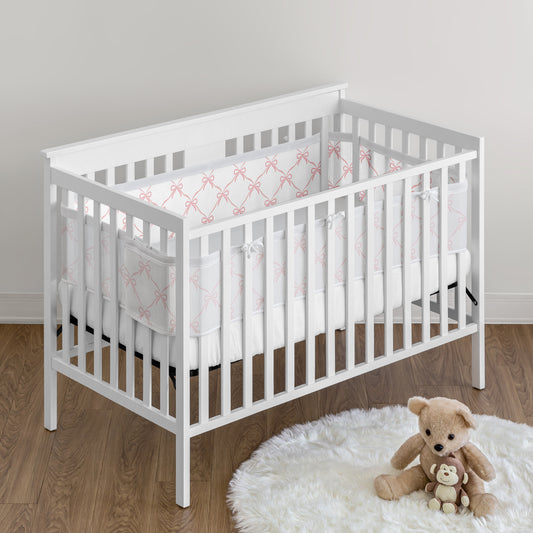 Ballerina and Ballet Bows Collection Sweet Jojo Designs + BreathableBaby Breathable Mesh Crib Liner