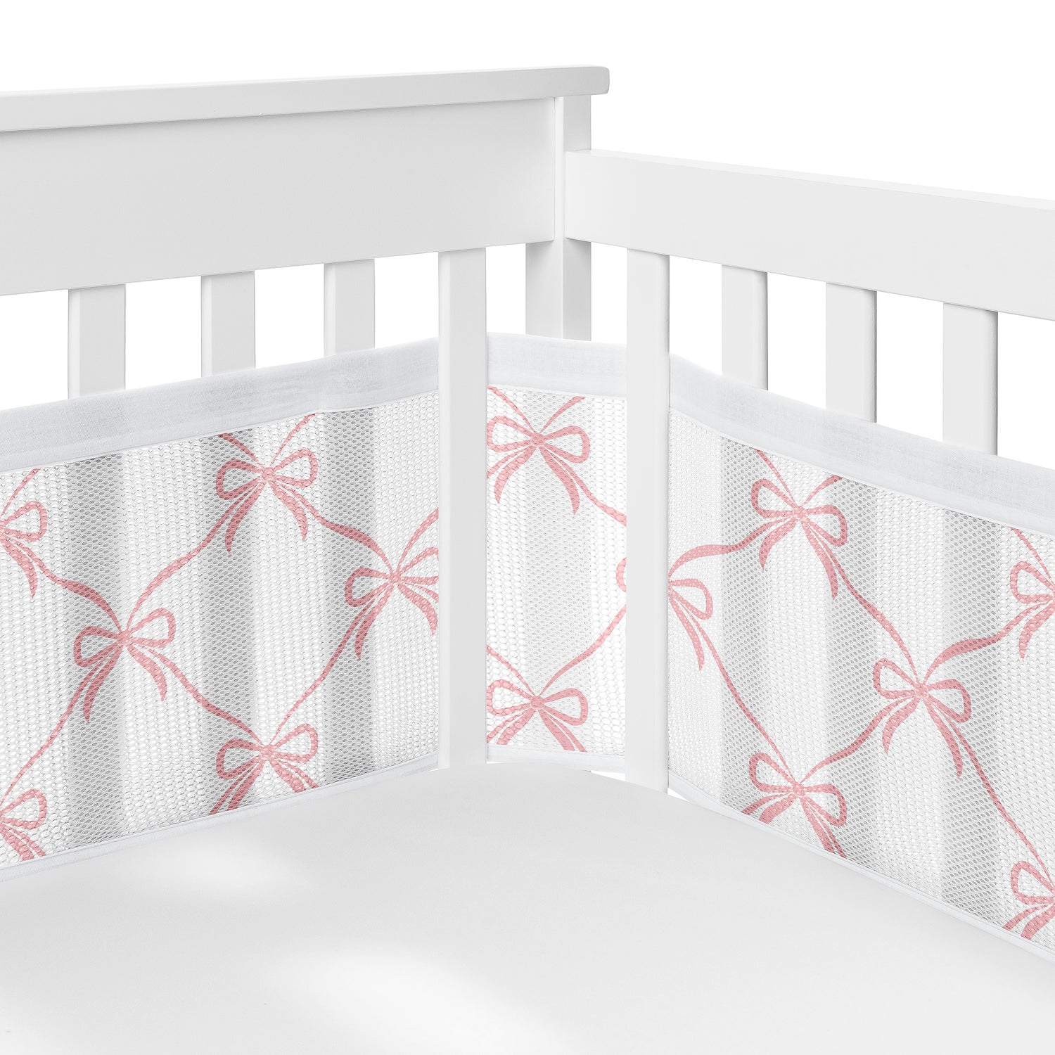Ballerina and Ballet Bows Collection Sweet Jojo Designs + BreathableBaby Breathable Mini Mesh Crib Liner
