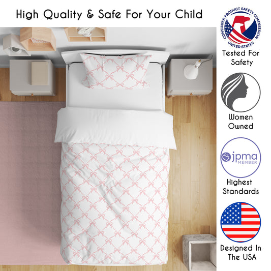 Ballerina and Ballet Bows Collection Toddler Bedding