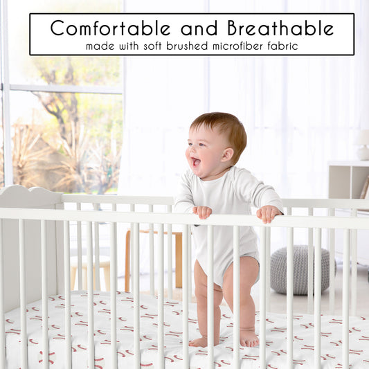 Baseball Patch Collection 2 Pack Crib Sheets