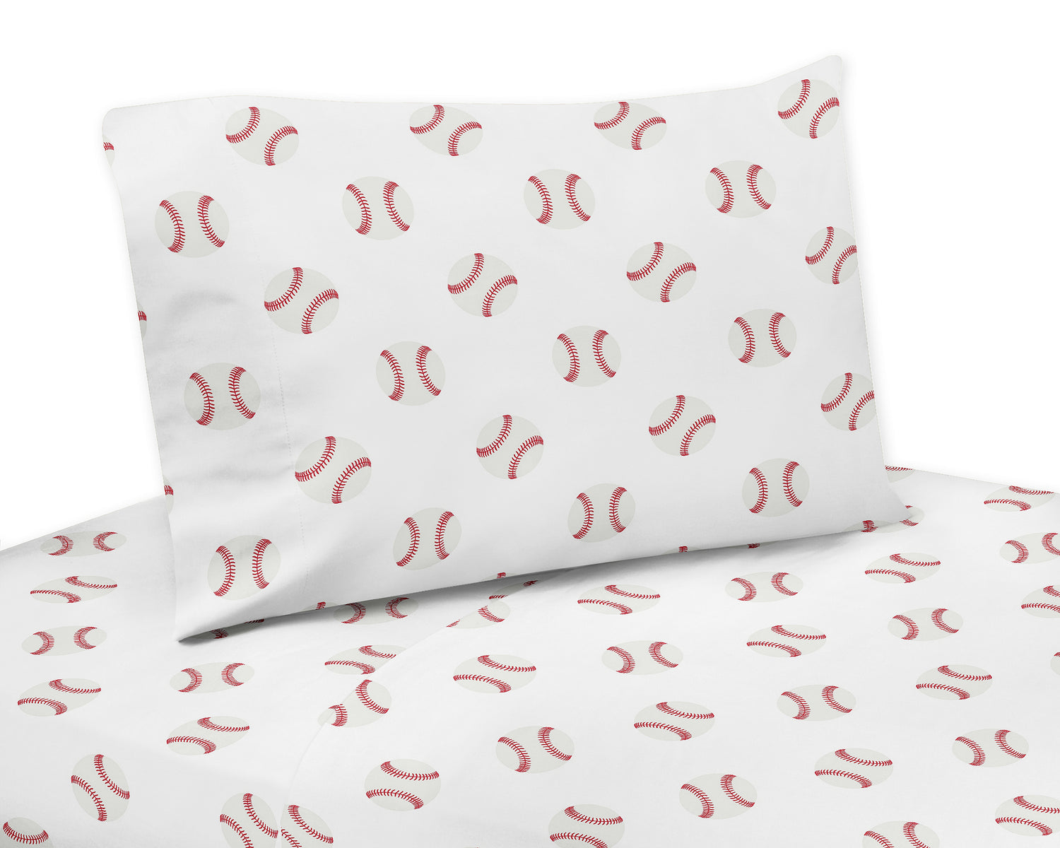 Baseball Patch Collection Twin Sheet Set