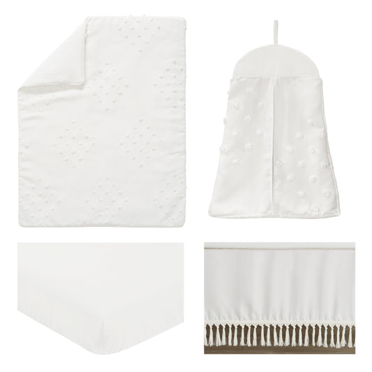 Boho Dot Ivory Collection 4 Piece Crib Bedding