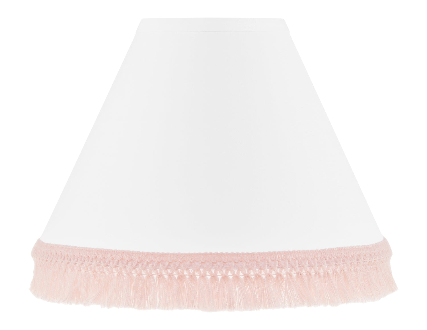 Boho Fringe White and Pink Collection Lamp Shade