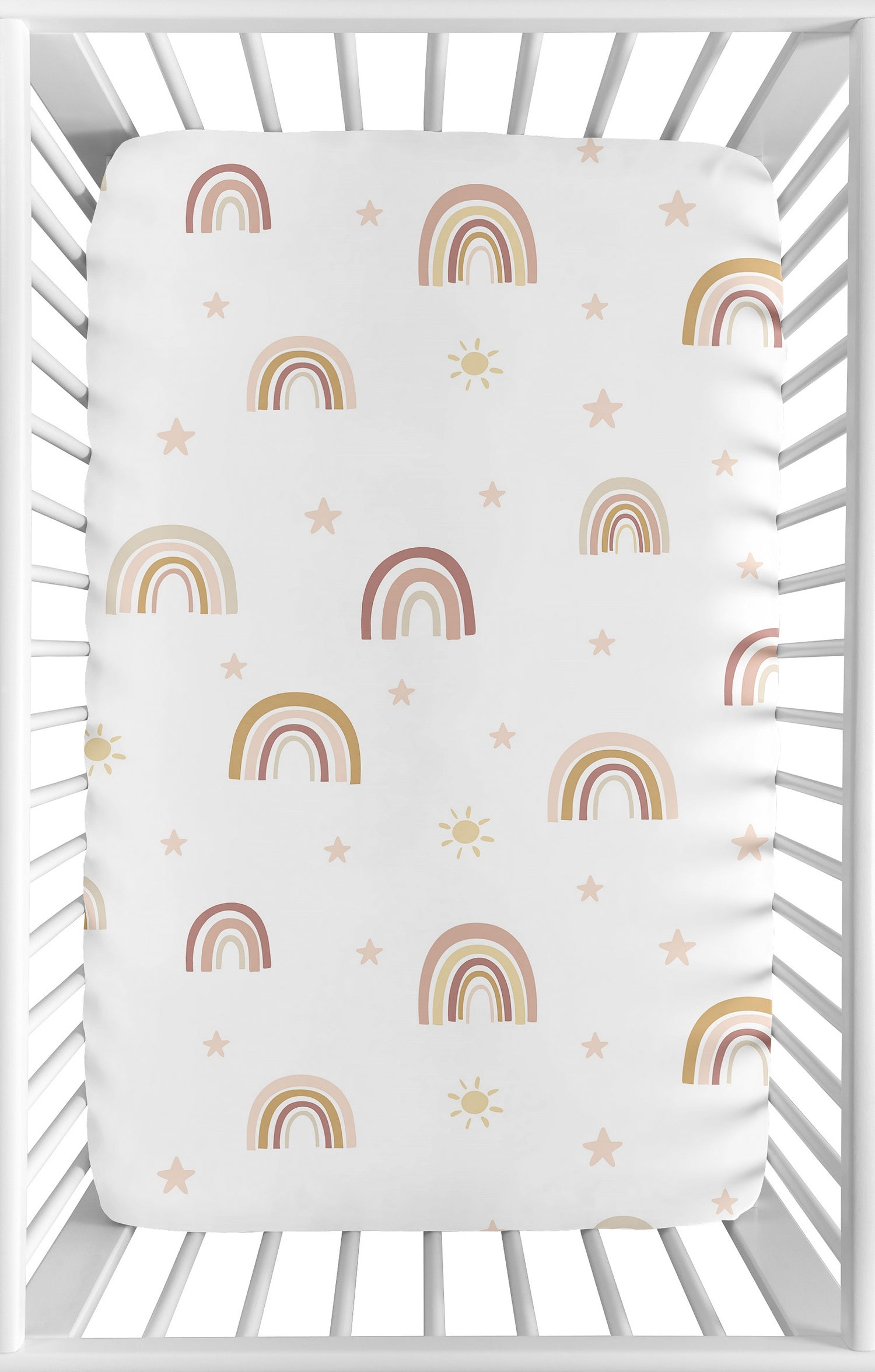 Boho Rainbow Collection Mini Crib Sheet