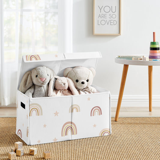 Boho Rainbow Collection Fabric Toy Bin Storage