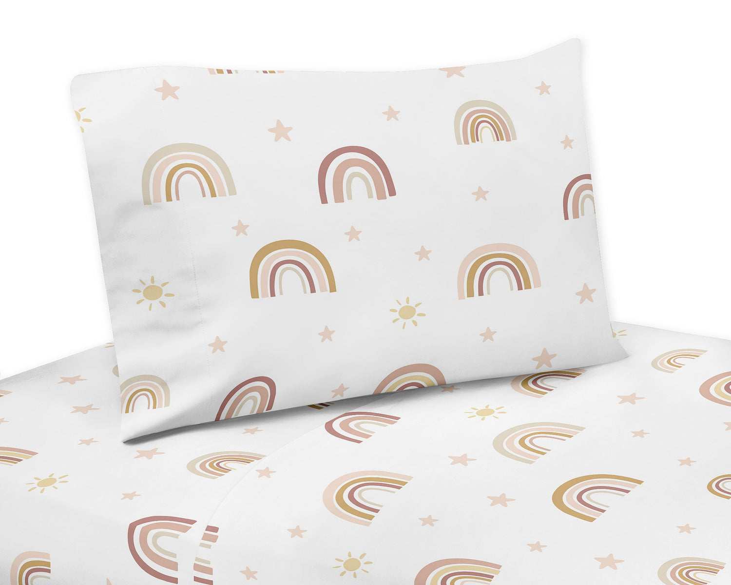 Boho Rainbow Collection Twin Sheet Set