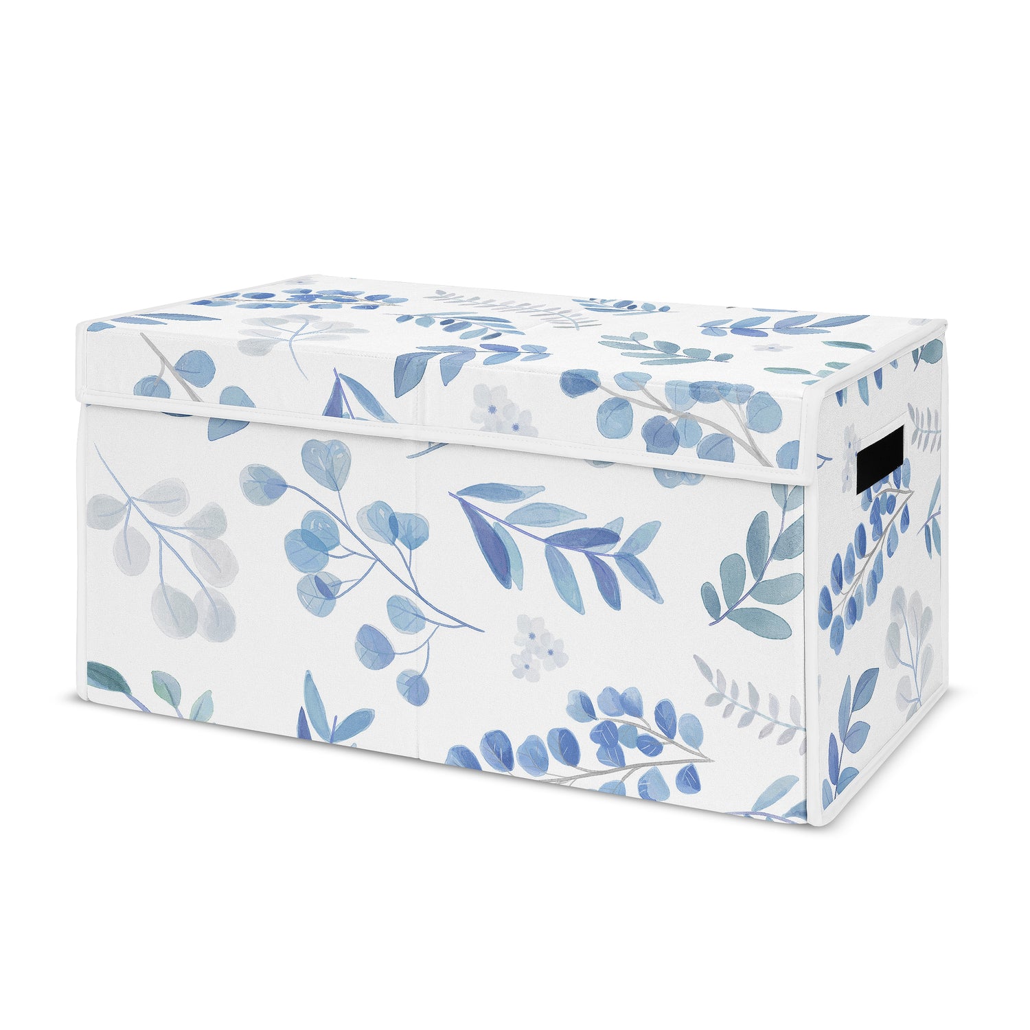 Botanical Blue Collection Fabric Toy Bin Storage