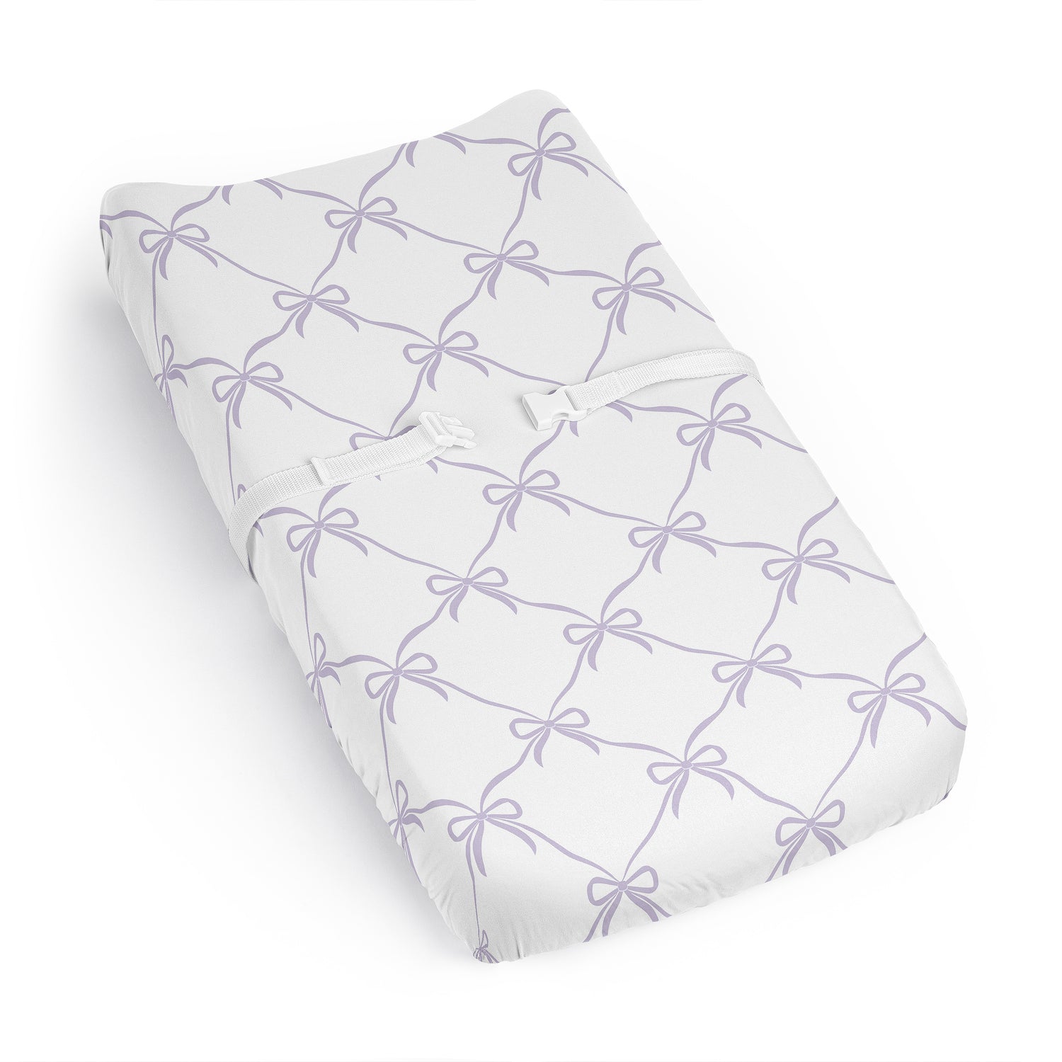 Ballerina and Ballet Bows Purple Collection Changing Pad Cover Sheet