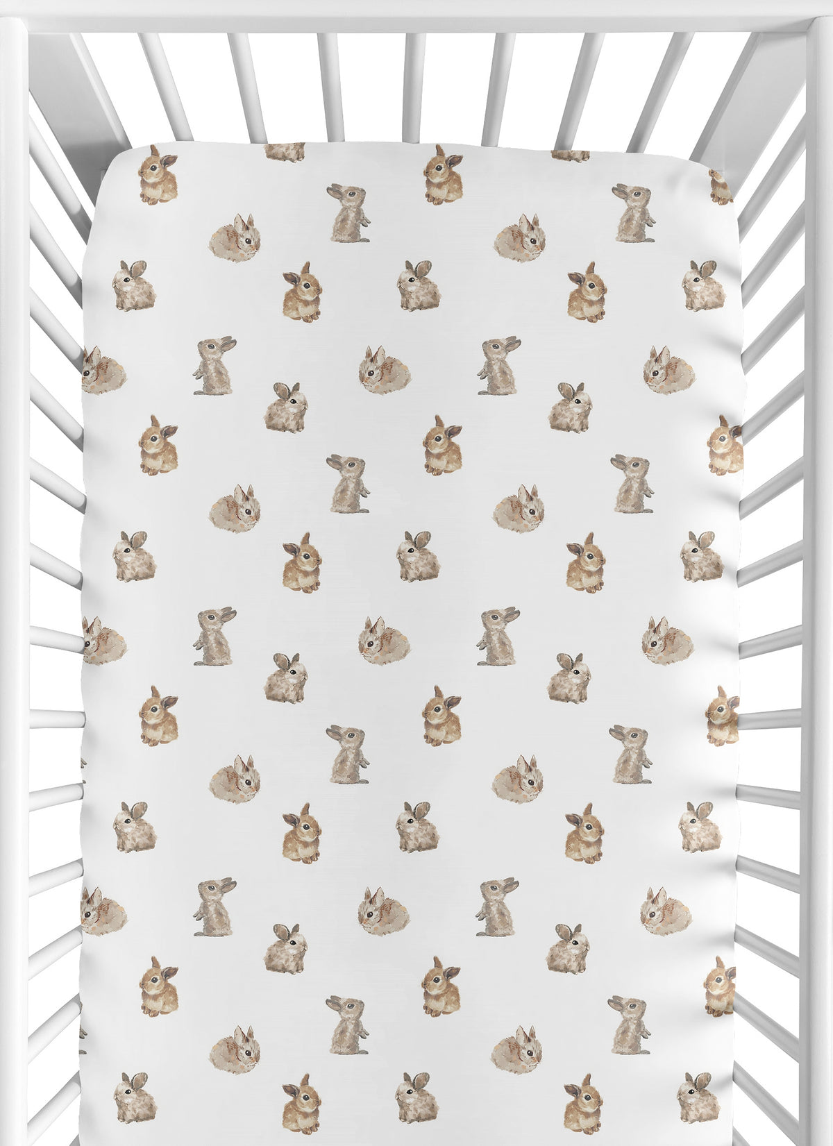 Woodland Bunny Collection Crib Sheet