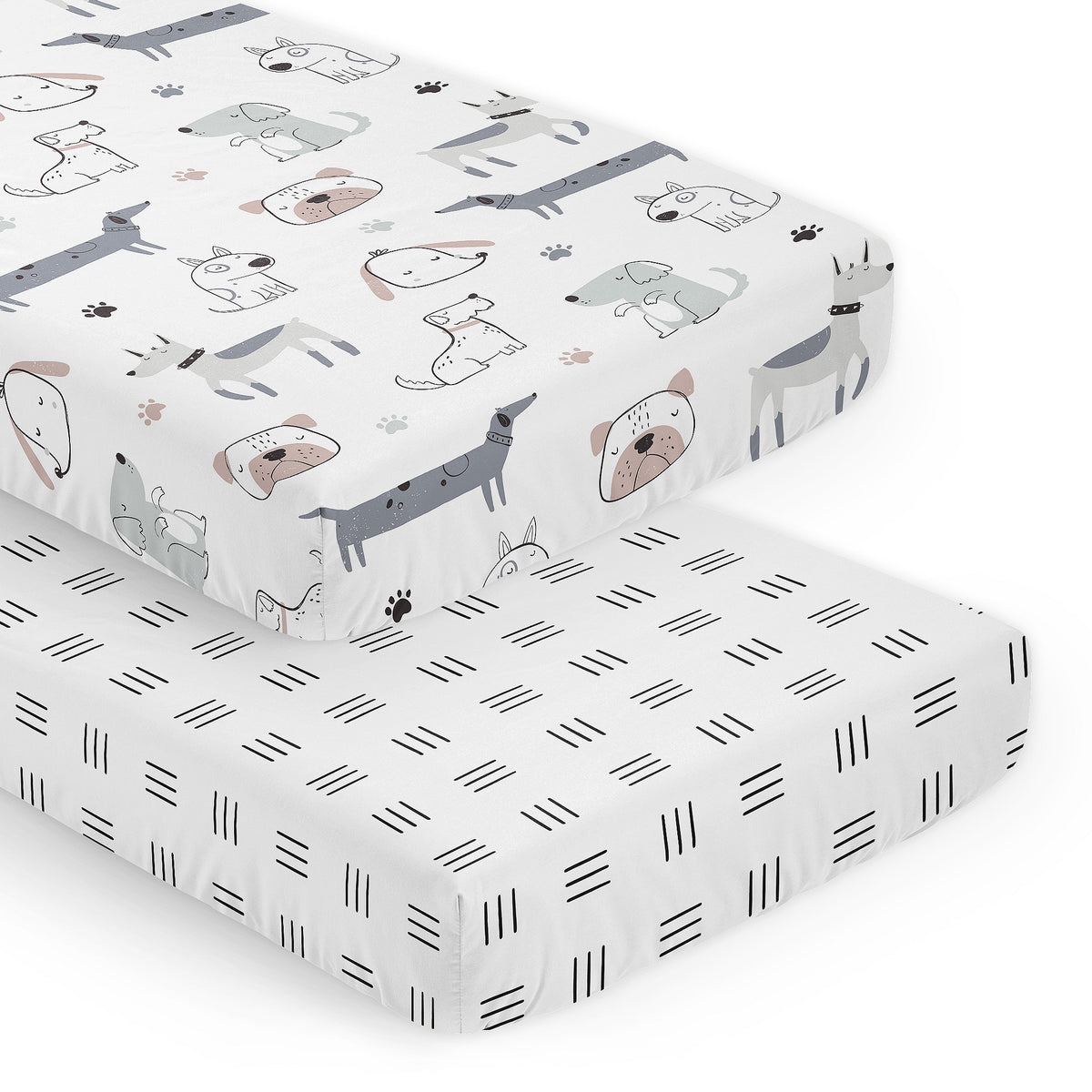 Cartoon Puppy Collection 2 Pack Crib Sheets