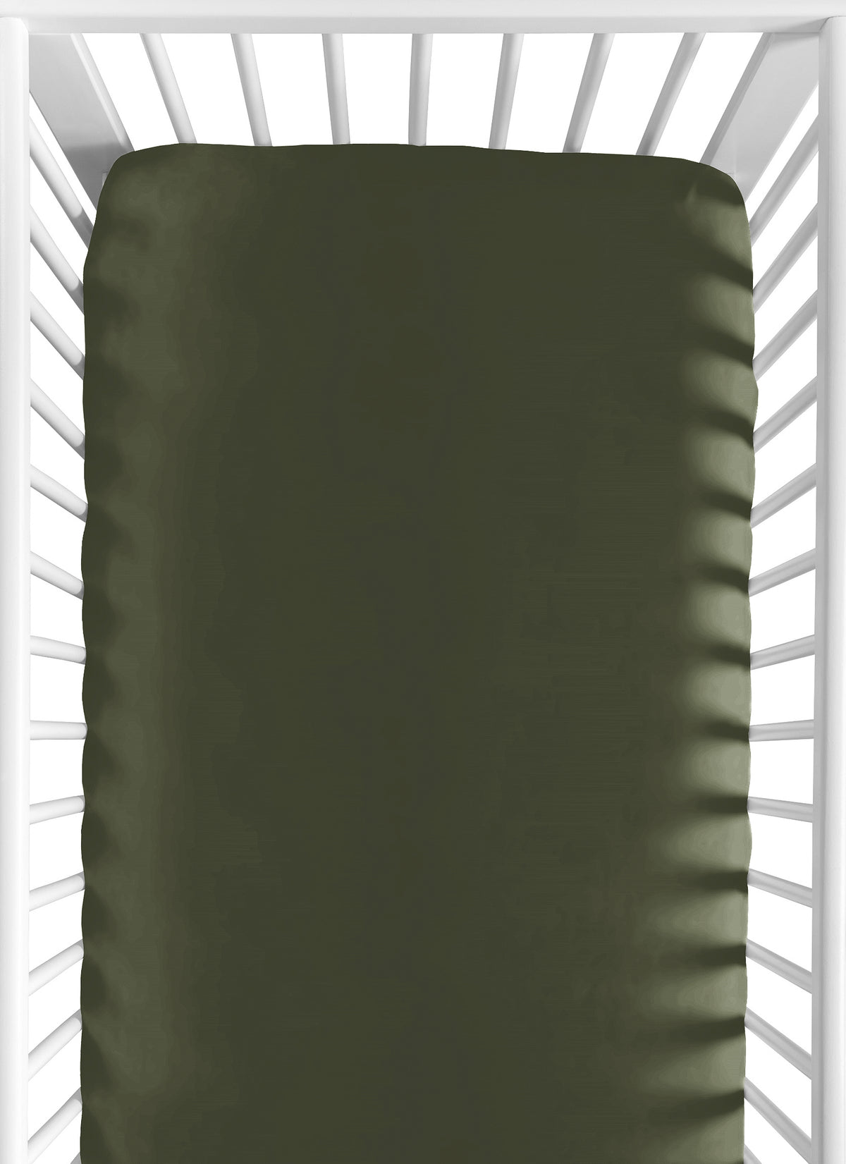 Football Collection Crib Sheet - Solid Dark Hunter Green