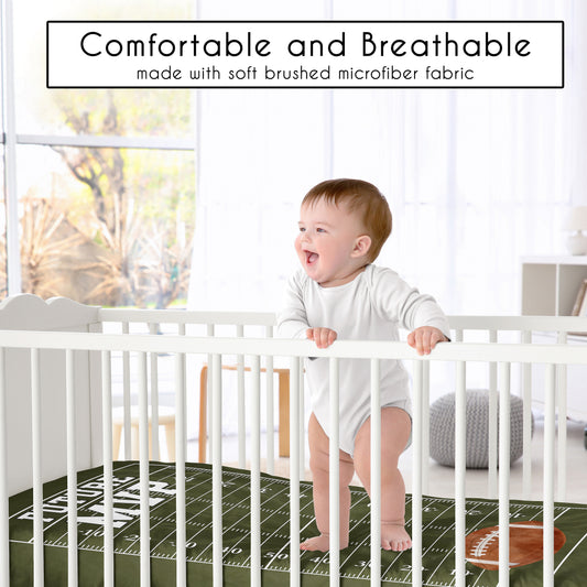 Football Collection Photo Op Crib Sheet