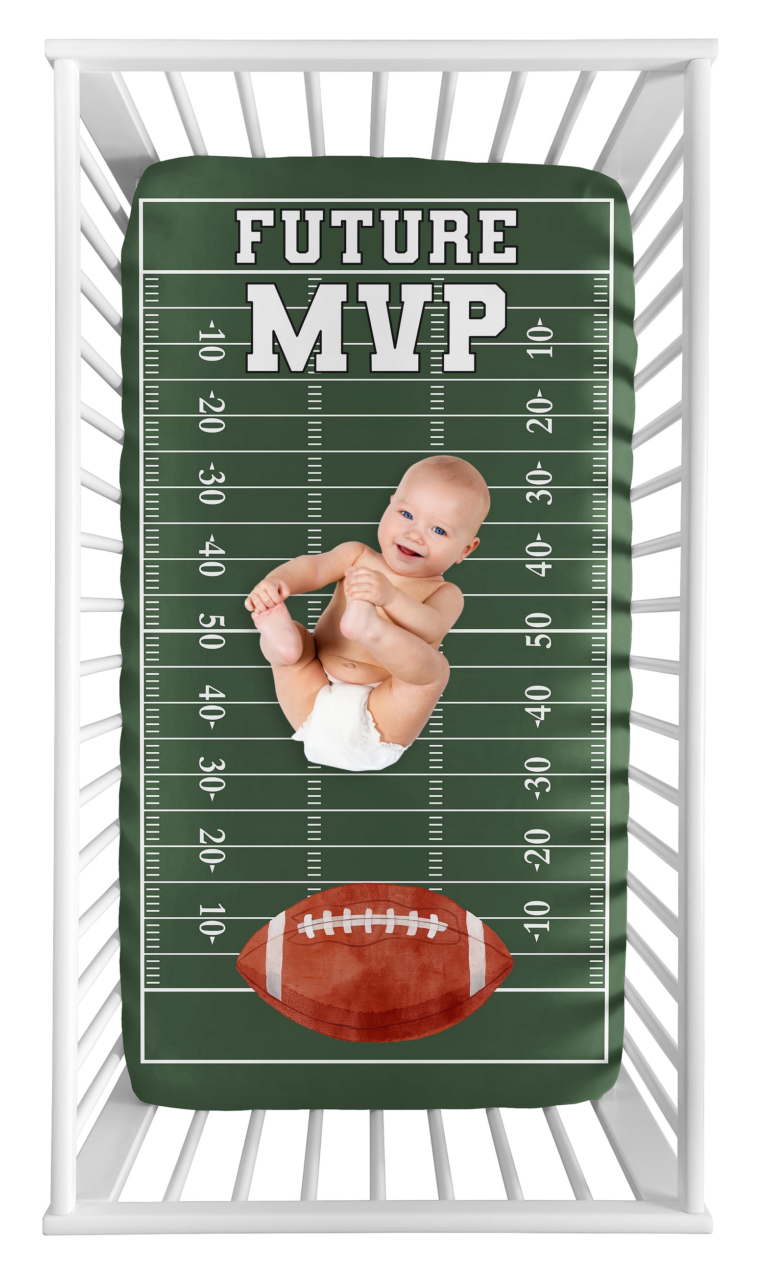 Football Collection Photo Op Crib Sheet