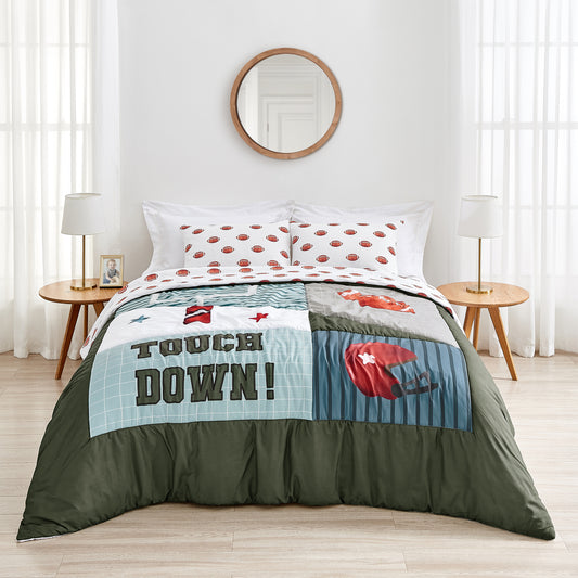 Football Collection Twin Bedding