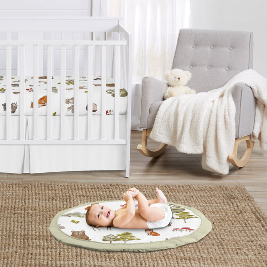 Watercolor Woodland Forest Animals Collection Playmat