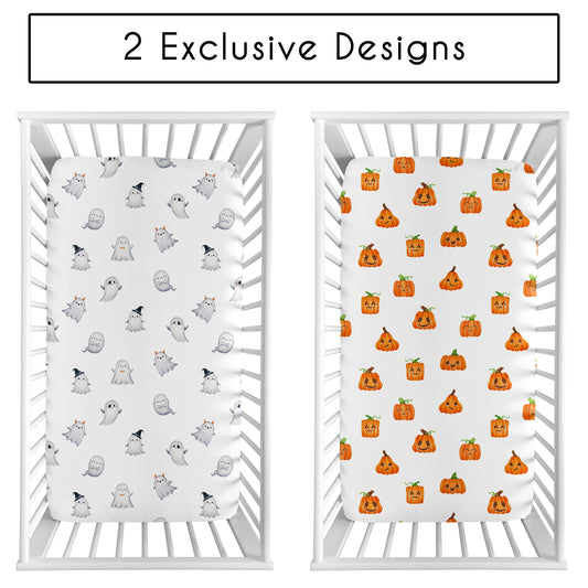 Seasonal Halloween Collection 2 Pack Crib Sheets
