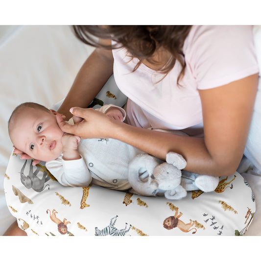 Jungle Collection Nursing Breastfeeding Pillow Cover