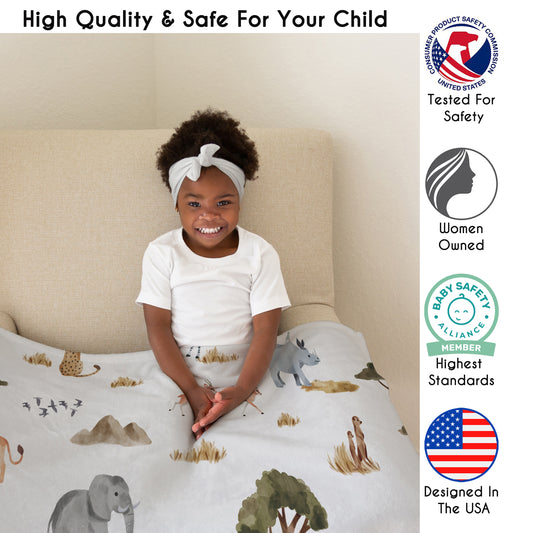 Jungle Collection Toddler Blanket Baby Swaddle