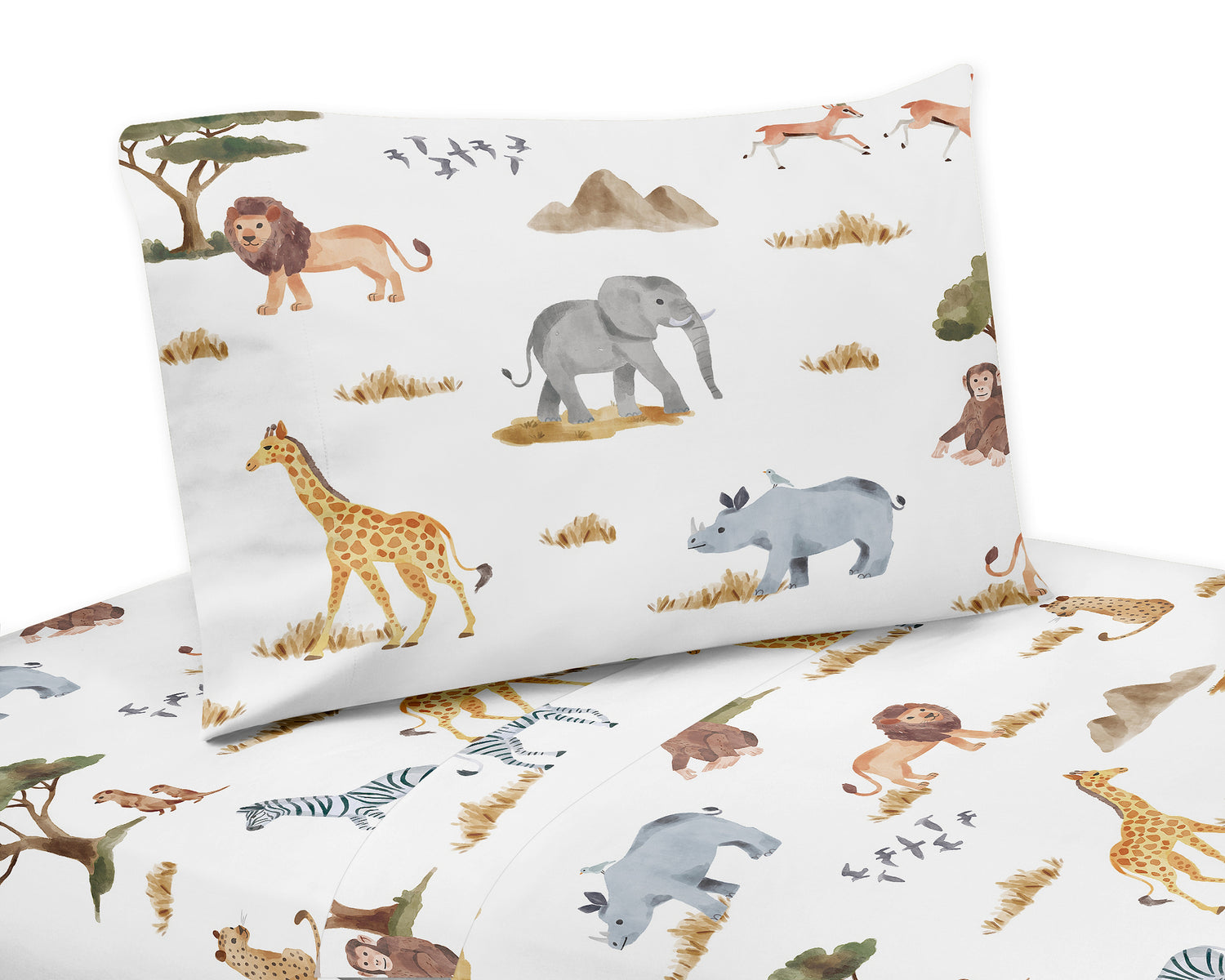 Jungle Collection Twin Sheet Set