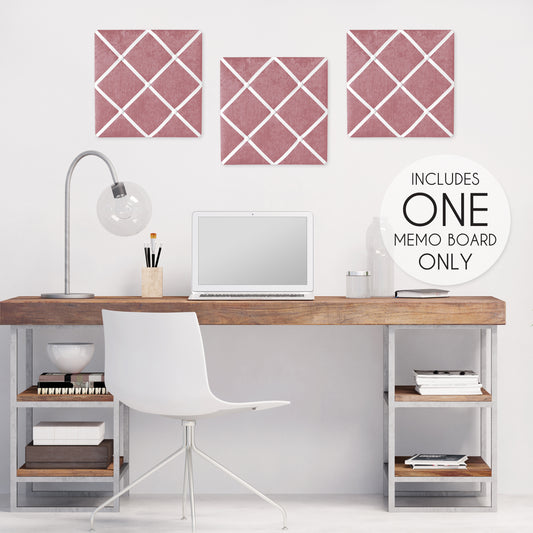 Lace Pink Collection Fabric Memo Board