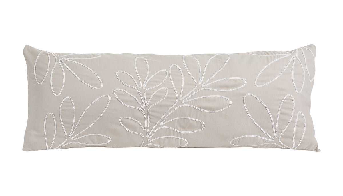 Botanical Leaf Linen Collection Full Length Body Pillow Cover