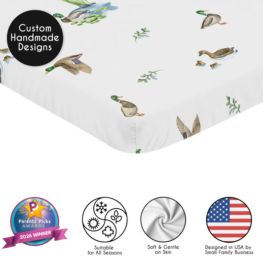 Mallard Duck Collection Mini Crib Sheet