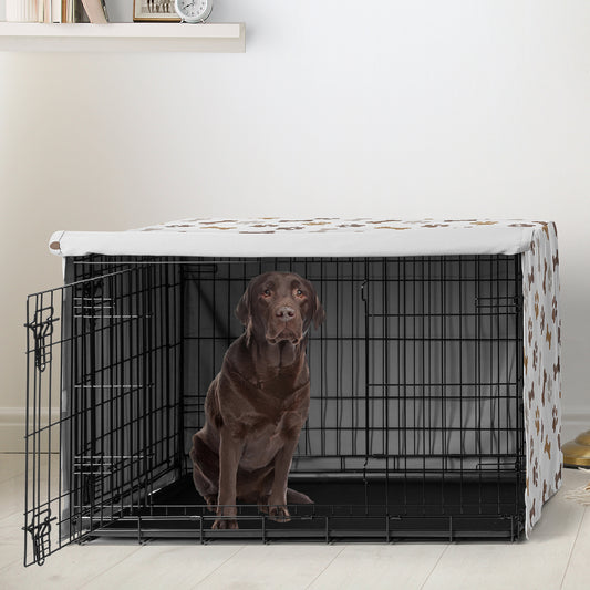 Paw and Bone Collection Dog Crate Kennel Cover 42in.