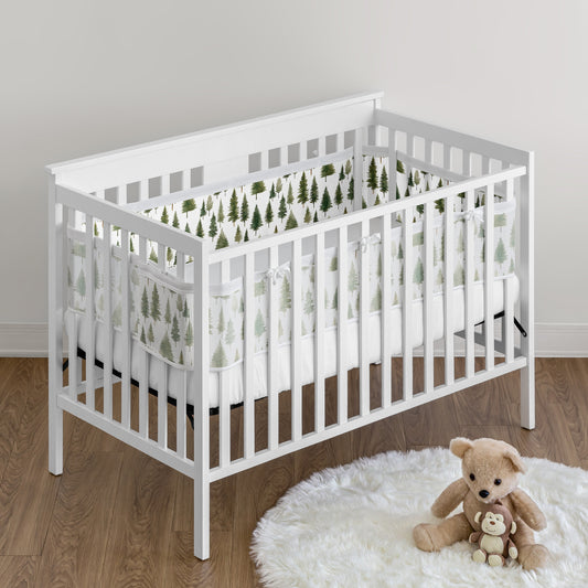 Woodland Pine Tree Collection Sweet Jojo Designs + BreathableBaby Breathable Mesh Crib Liner