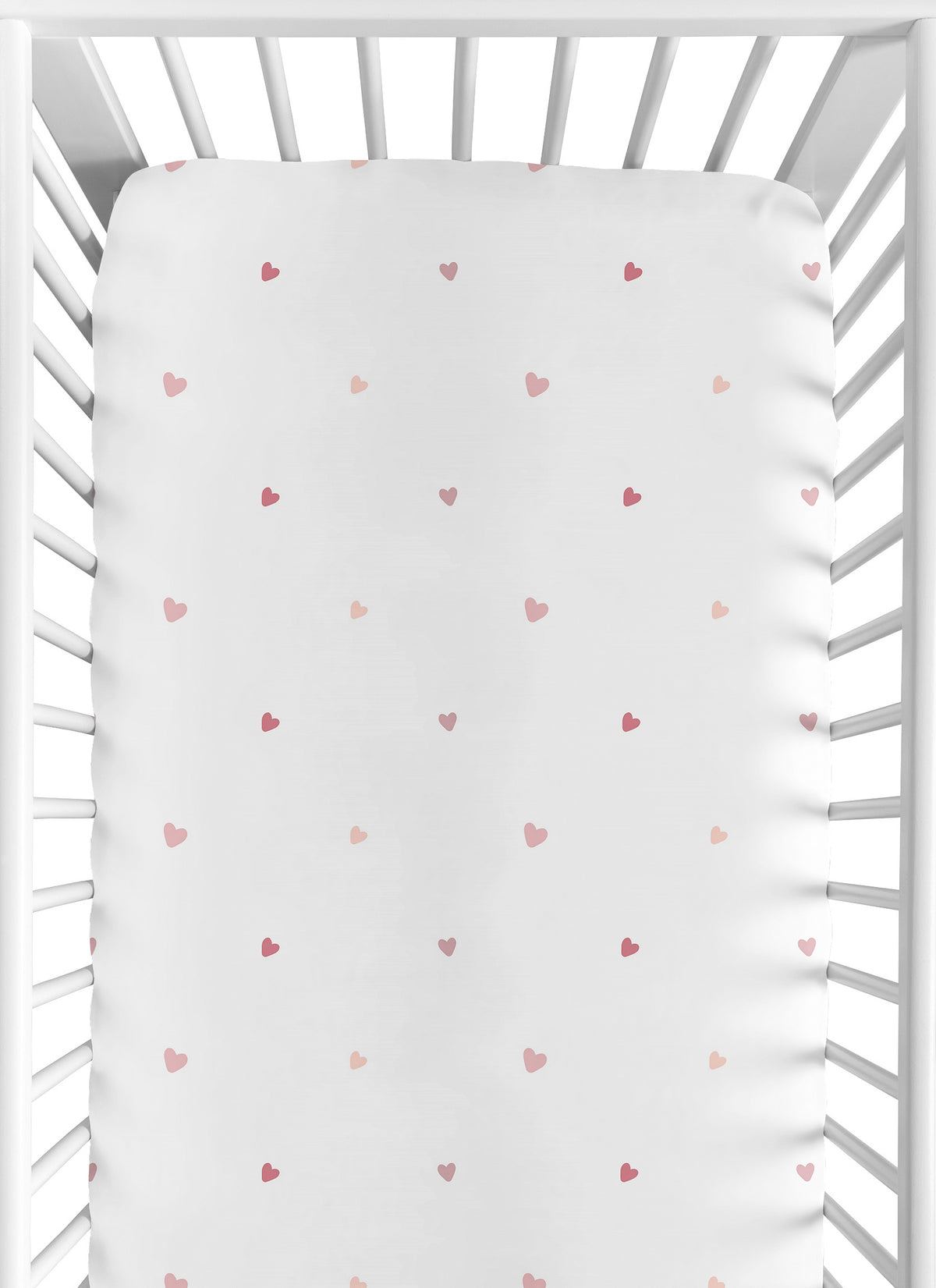 Boho Rainbow and Hearts Collection Crib Sheet