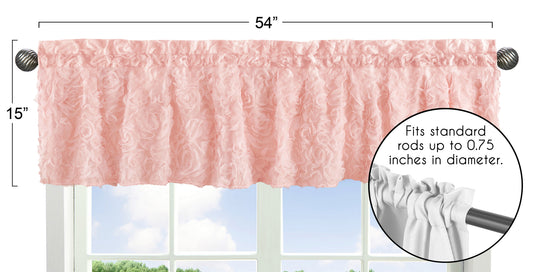 Rose Pink Collection Window Valance