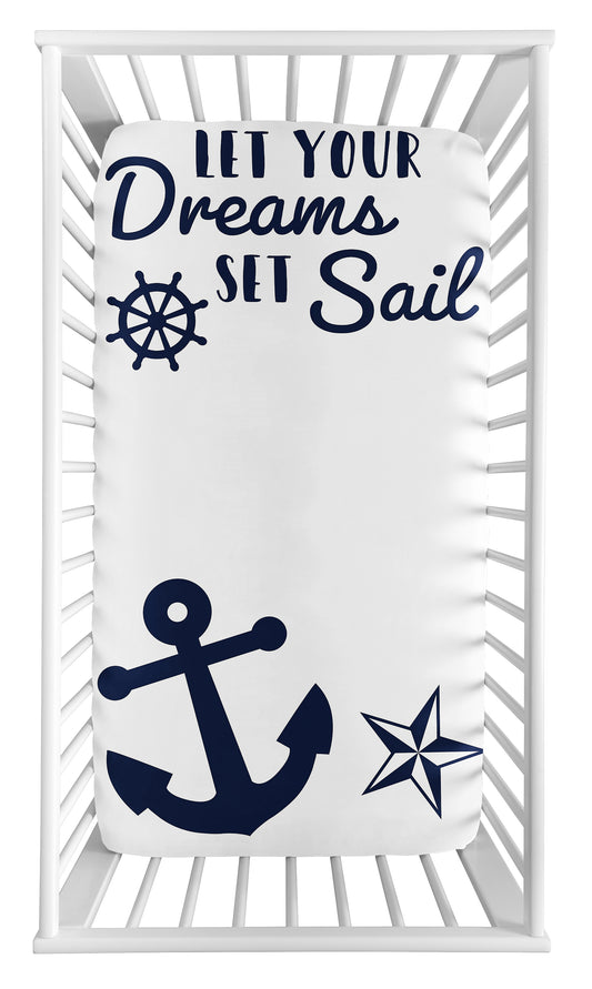 Sailor Collection Photo Op Crib Sheet