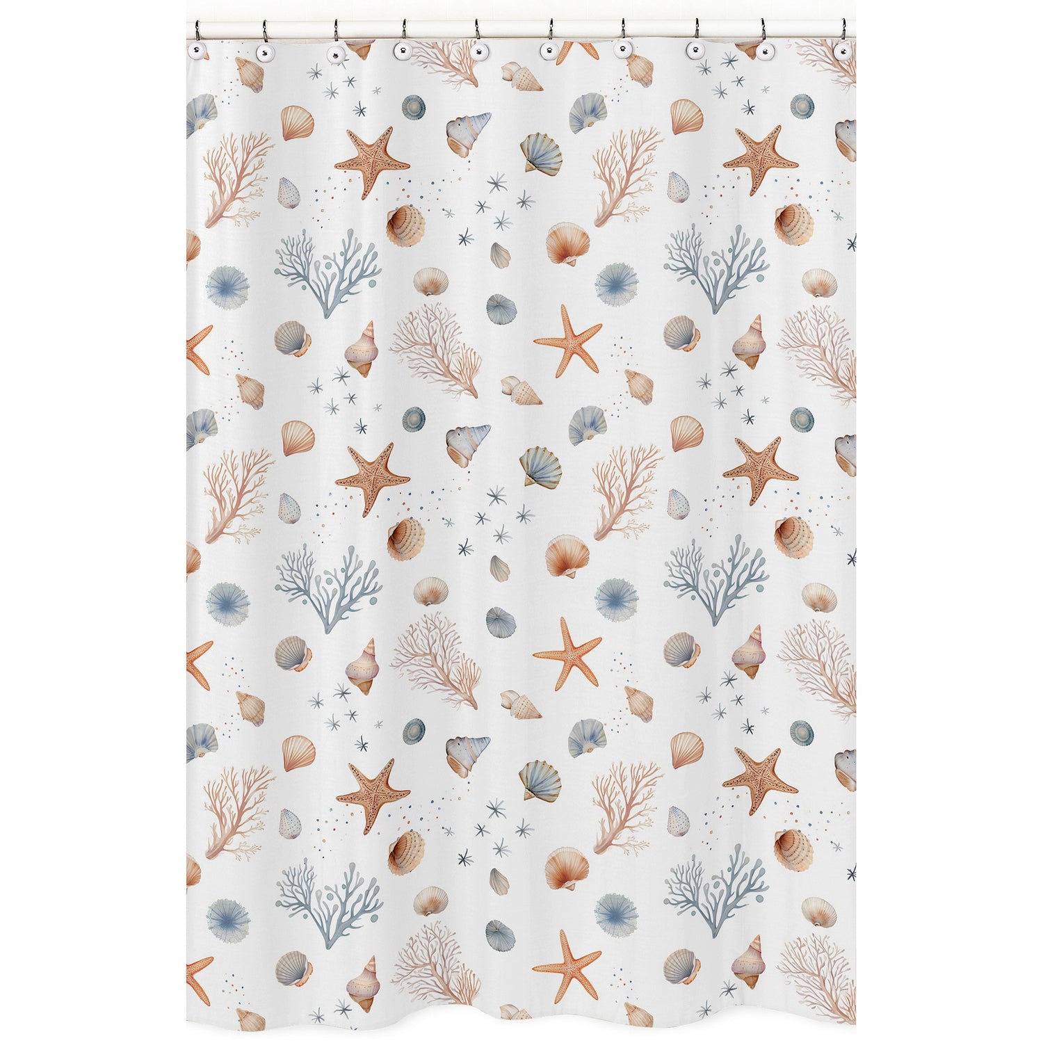 Seashells Collection Shower Curtain
