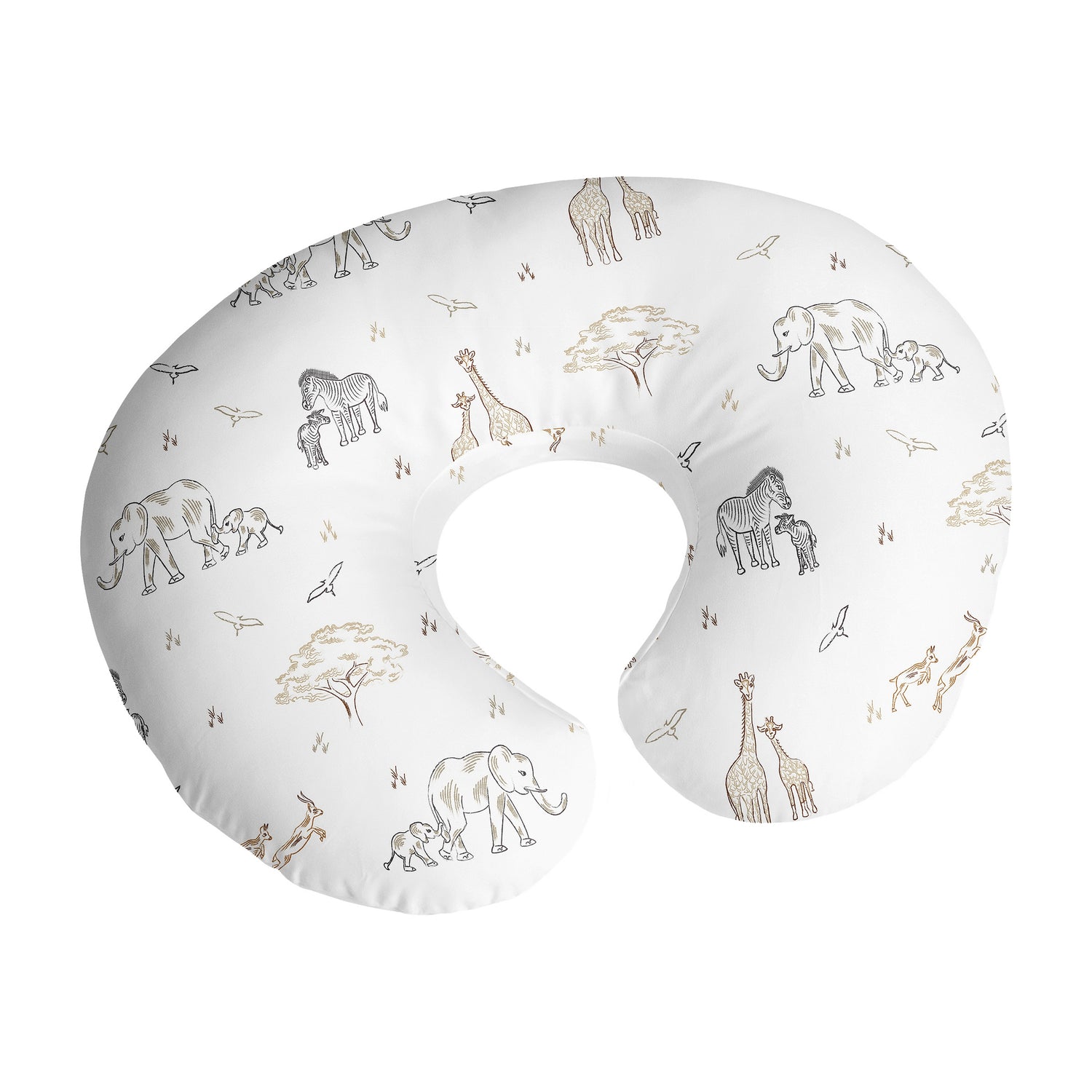 Serengeti Animals Collection Nursing Breastfeeding Pillow Cover