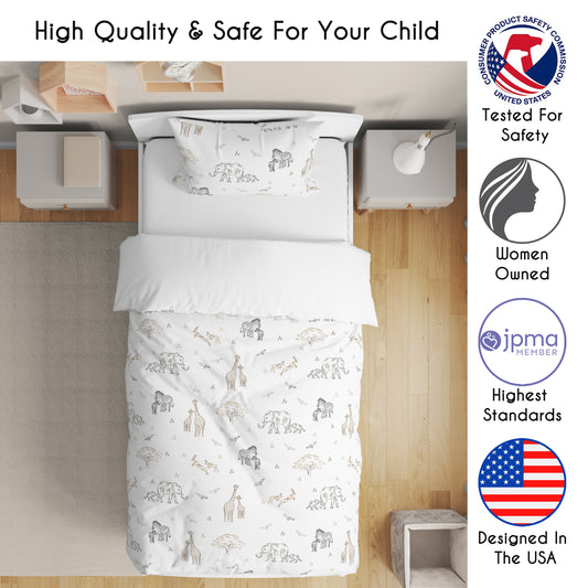 Serengeti Animals Collection Toddler Bedding