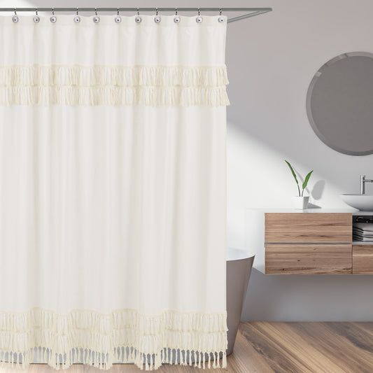 Boho Fringe Collection Shower Curtain