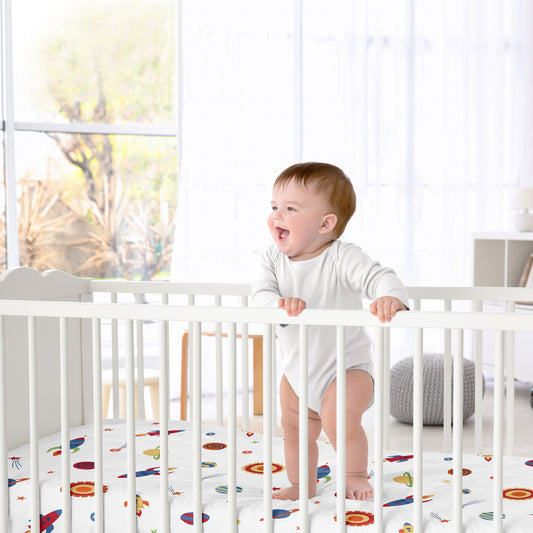 Space Galaxy Collection Crib Sheet