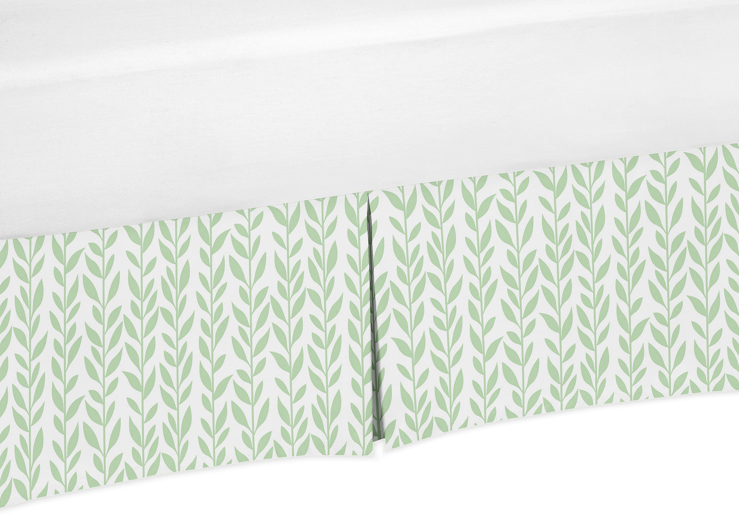 Sunflower Leaf Print Collection Crib Bed Skirt