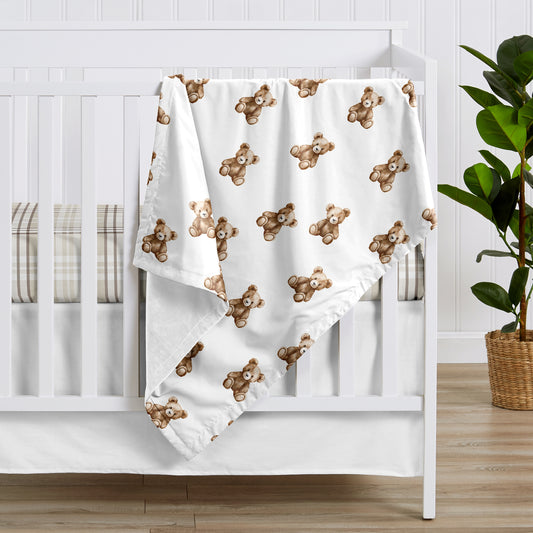 Boho Teddy Bear Collection Baby Blanket