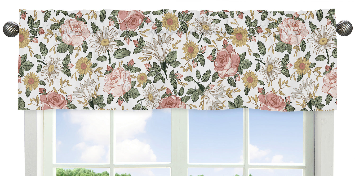 Vintage Floral Collection Window Valance