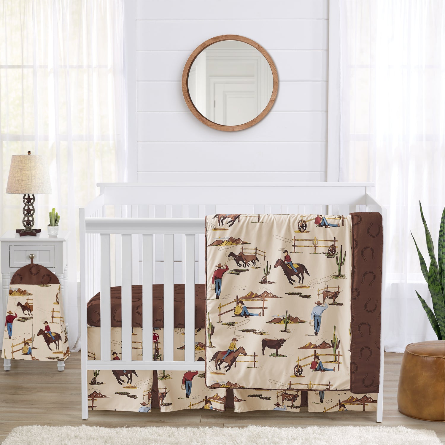 Wild West Cowboy 4 Piece Crib Bedding
