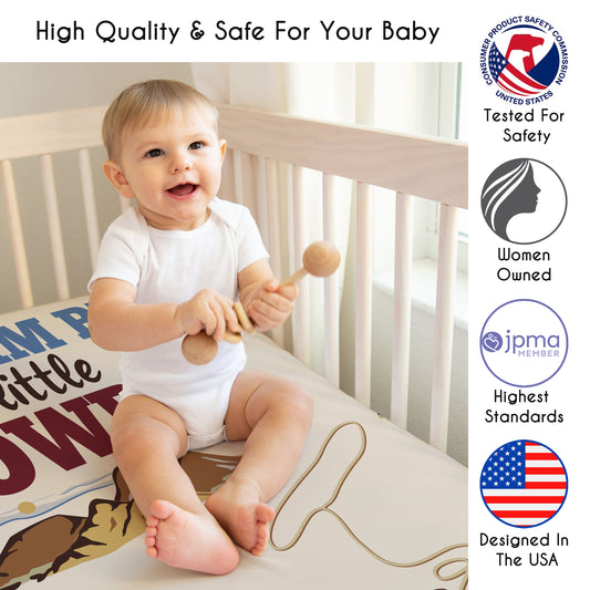 Wild West Cowboy Collection Photo Op Crib Sheet