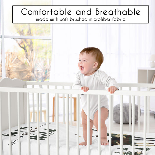 Woodland Camo Collection Photo Op Crib Sheet