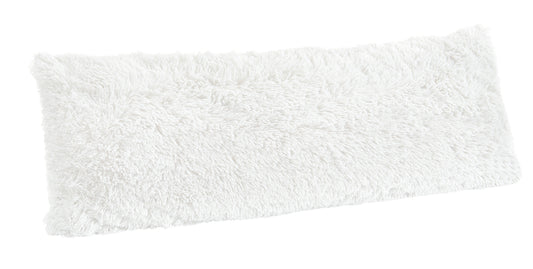 Boho Faux Fur White Collection Full Length Body Pillow Cover