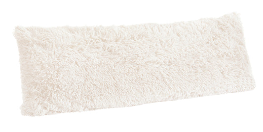 Boho Faux Fur Ivory Collection Full Length Body Pillow Cover