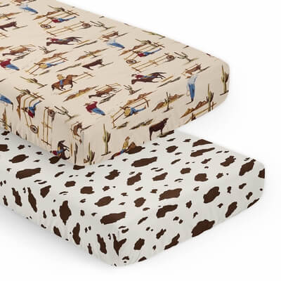 2 Pack Fitted Crib Sheets