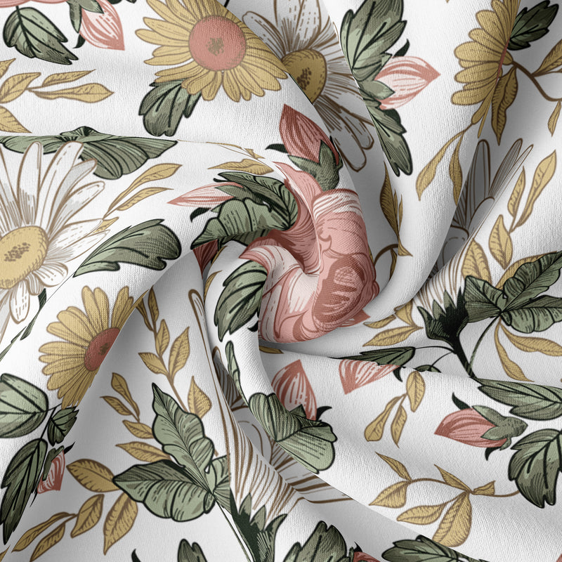 Vintage Floral Collection 0-6M Baby Clothes Bodysuits - 2 Pack Set