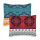 Red Boho Collection Pillow Sham Covers - 2 Pack Set