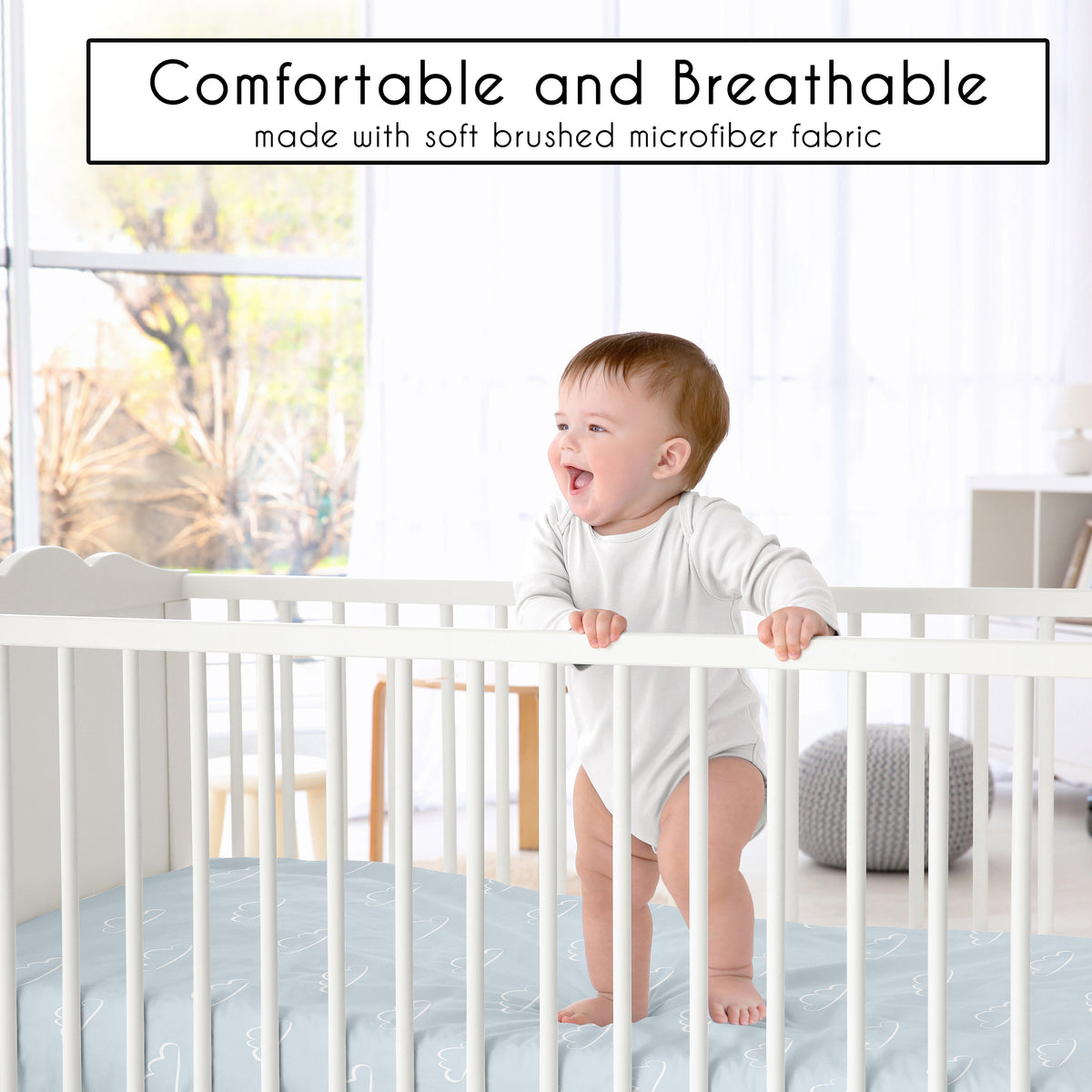 Airplane Green and Blue Collection 2 Pack Crib Sheets