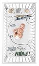 Airplane Green and Blue Collection Photo Op Crib Sheet