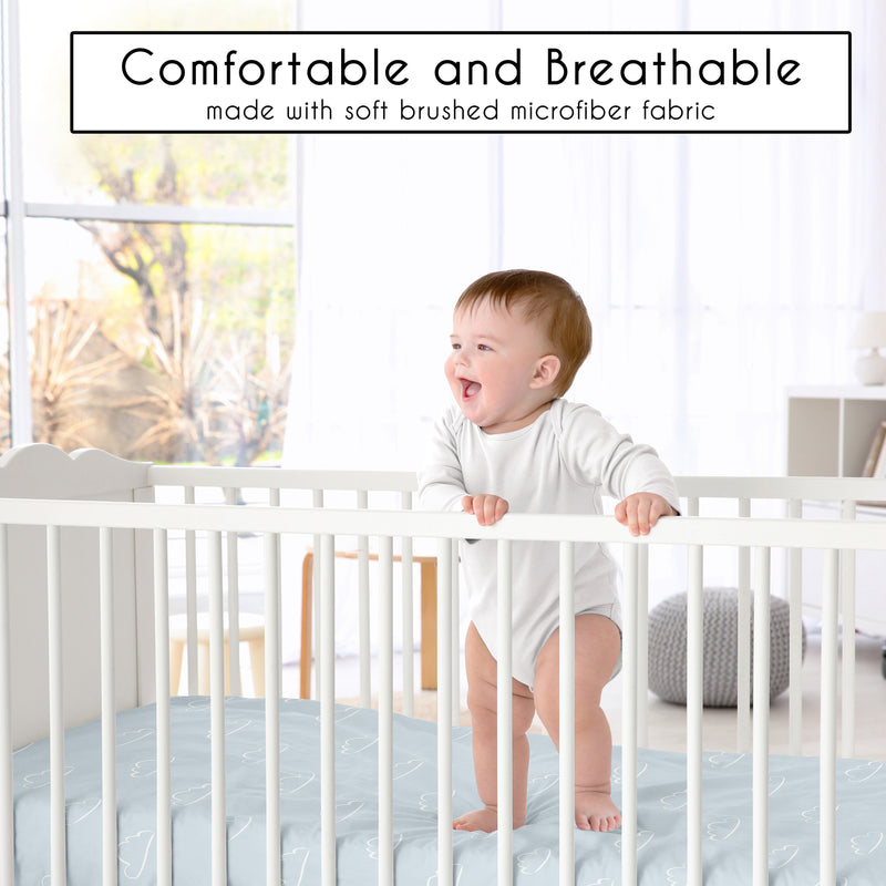 Airplane Green and Blue Collection 3 Pack Crib Sheets